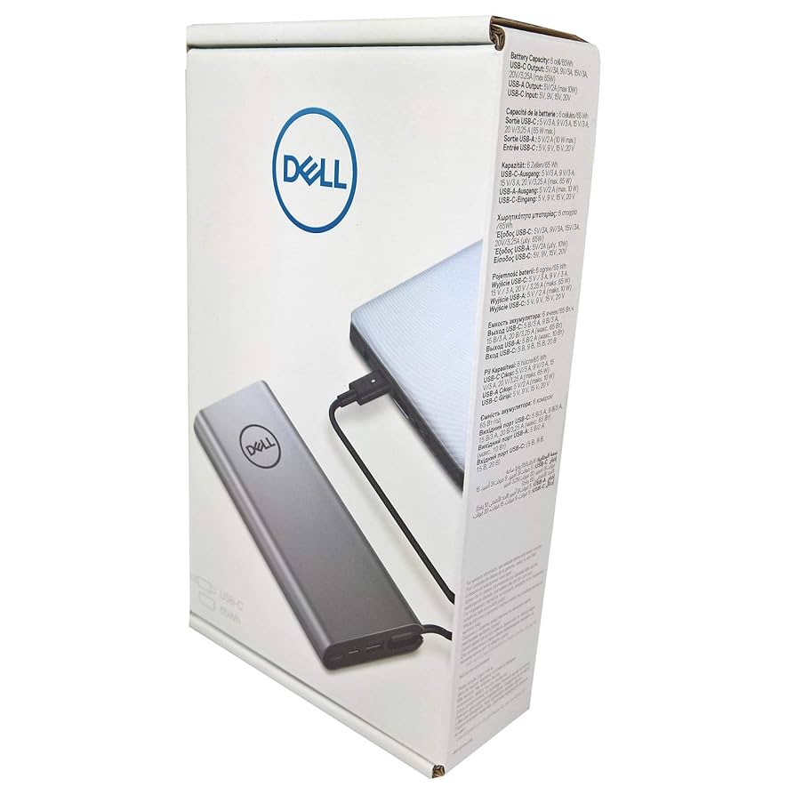 スマホアクセサリー Dell Laptop Power Bank Plus65 PW7018LC PW7018LC - 65W USB-C Power Bank Plus - CPU Medics